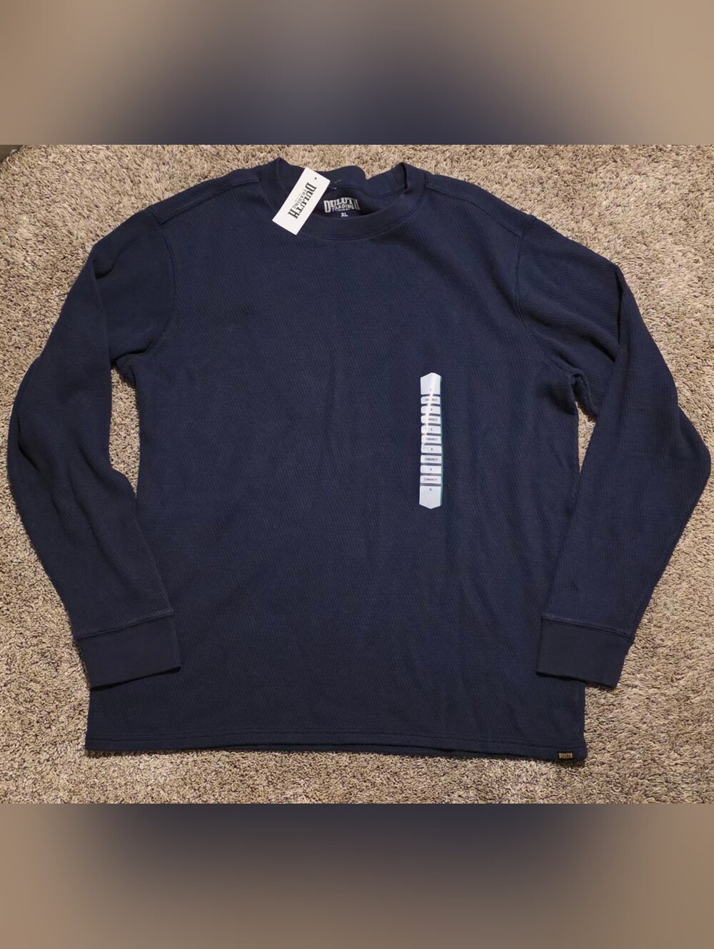 Duluth Trading Co Men's Navy Long-Sleeve Thermal Shirt